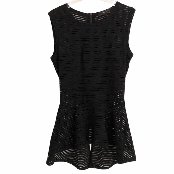 BCBGMaxAzria Evia Black Peplum Top XXS - Picture 10 of 10